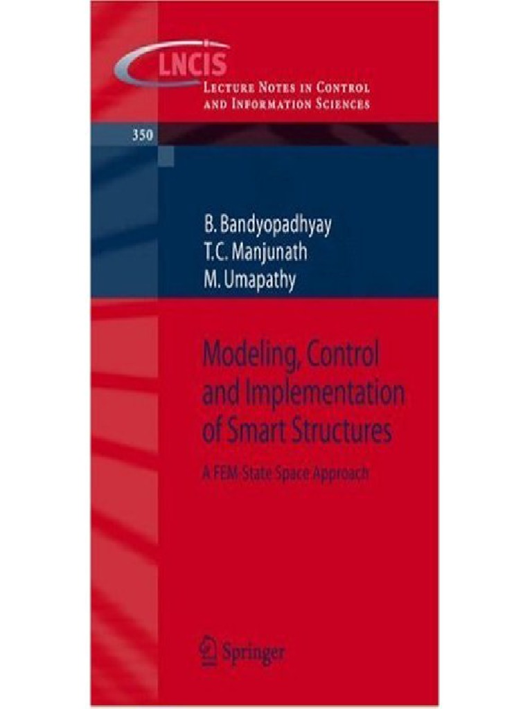 Modeling Control and Implementation of Smart Structures - Bandyopadhyay ...