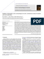 Stability of Phytoliths in The Archaeological Record A Dissolution Study of Modern PDF