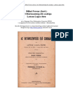 Az Oltariszentseg Elo Csodaja Lateau Lujza Elete 1 PDF