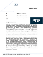 Carta Estudiantes Período R2-2020 PDF