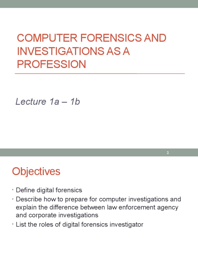 Digital Forensics: Investigations Overview | PDF | Computer Forensics ...