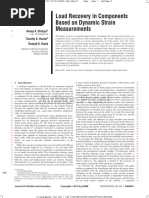 Load Recovery in Components Based On Dynamic Strain Measurements