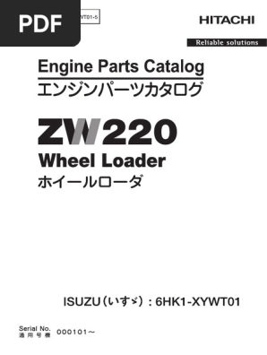 Zw220 6hk1 Xywt01 5 Engine Pdf