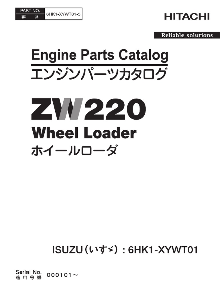 ZW220 - 6HK1-XYWT01-5 Engine | PDF