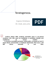 Teratogeneza.: Capros Hristiana Dr. Med, Asis - Univ