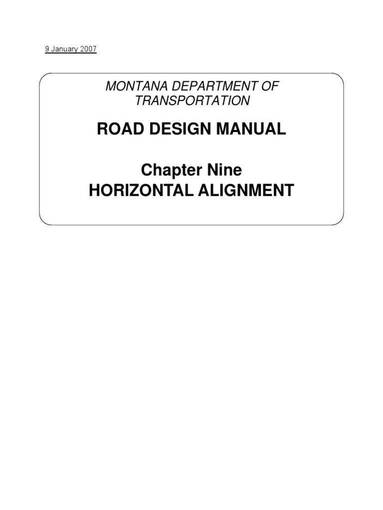 Horizontal Alignment Pdf Geometry Transportation Engineering