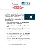 Instructivoinscripcionnuevoingreso (2020 Ii) PDF