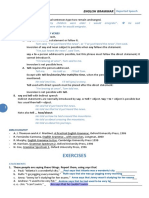 Exercises - Reported Speech PDF
