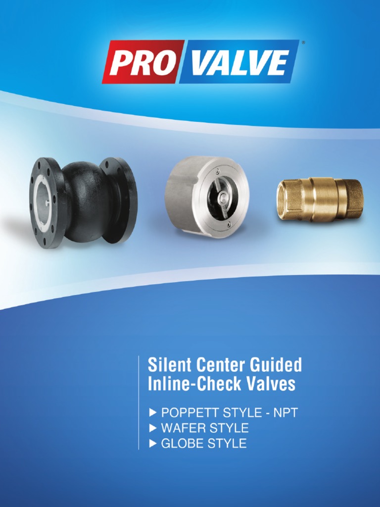 Inline Check Valves-Ind. | Download Free PDF | Stainless Steel | Valve