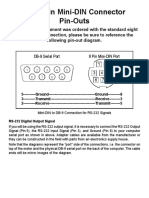 Eight Pin Mini-DIN Connector Pin-Outs