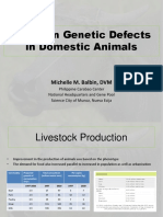 Common Genetic Defects in Domestic Animals