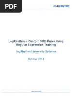 Logrhythm - Custom Mpe Rules Using Regular Expression Training