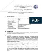 0.064C Metrología e Instrumentación Eléctrica II 2020 - I Silabo 0