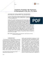 Yoon, S.M Investigation of Thermoelectric Properties With Dispersion of Fe2O3and Fe85Ni Nanospheres in Bi05Sb15Te3Matrix 2017