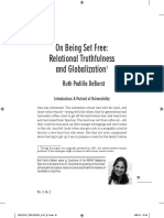 On Being Set Free - Relational Truthfulness and Globalization1 Ruth Padilla DeBorst