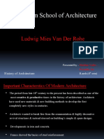 Shri Ram School of Architecture: Ludwig Mies Van Der Rohe