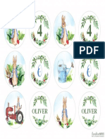 Peter Rabbit Cupcake Toppers