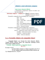 3. Formula chimică a substanțelor compuse - compuși binari - schiță