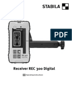 Digital laser receiver operating instructions