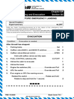 Duties Before Emergency Landing: Quick Reference Chapter QR Emergency Landing and Evacuation Section BC