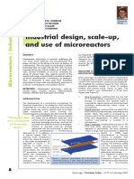 Industrial Design, Scale-Up, and Use of Microreactors