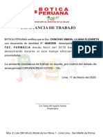 Constancia de Trabajo PDF