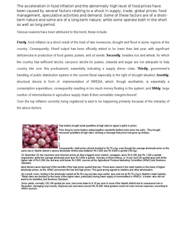 Business Environment | PDF | Inflation | Foods