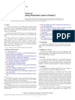 Sampling and Testing Plasticizers Used in Plastics: Standard Test Methods For