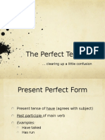 The Perfect Tenses: Clearing Up A Little Confusion