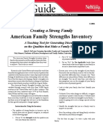American Family Strengths Inventory: Creating A Strong Family