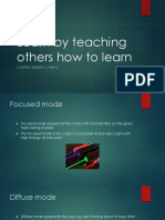 Learn by Teaching Others How to Learn