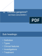 Q. Discuss Gangrene?: OCT/NOV 2010, PAPER 1