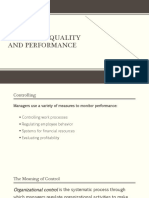 MOT - Managing Quality and Performance