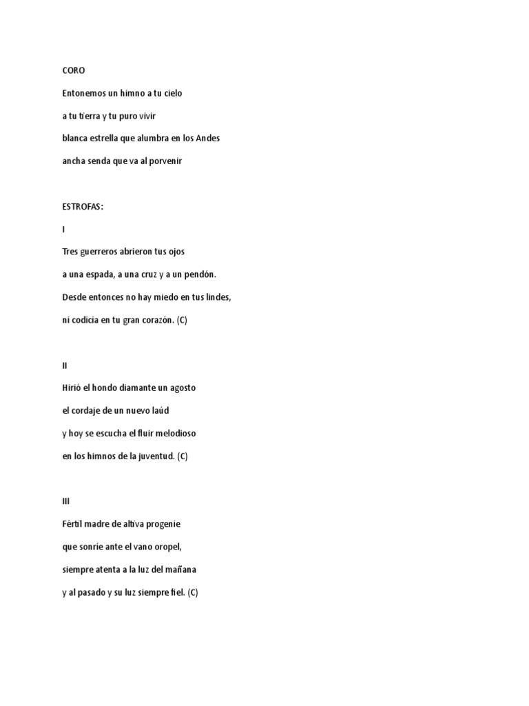 Himno de Bogotá: Letra y Estrofas | PDF | Historia