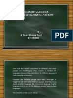 Linguistic Varieties in Multilingual Nations