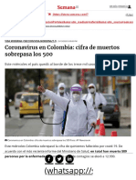 Coronavirus en Colombia Hoy 13 de Mayo - 12.930 Casos