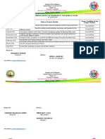 Accomplishment Report As Chairman of The Grade 12 Level: Department of Education Region XII Division of Cotabato