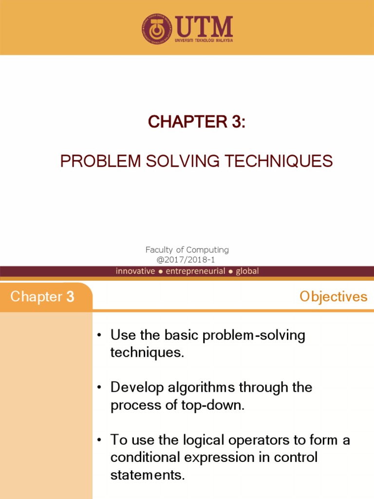 030 Chapter 3 Problem Solving Technique | PDF | Control Flow | Algorithms