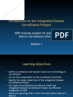 Introduction To The Integrated Disease Surveillance Project