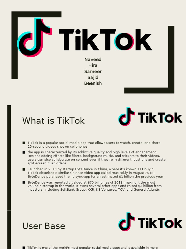 Tik Tok | PDF | Mobile Software | World Wide Web