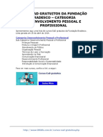 Cursos EAD Gratuitos - Fundação Bradesco - Categoria Desenvolvimento Pessoal e Profissional