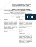 Informe Practica Nro 2 Propiedades Funcionales de Los Alimentos Gelatinización Del Almidon. Emulsiones PDF