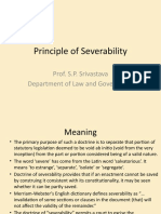 Principle of Severability