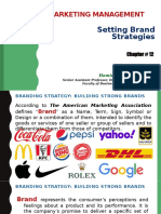 Revised - Marketing Management (Chapter 12) - Setting Brand Strategies