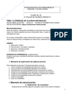 7° - Quimica - Clase 3 - Masa, Peso y Densidad de Algunos Materiales