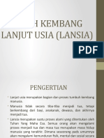 Tumbuh Kembang Lansia