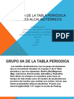 Grupo IIA de La Tabla Periódica