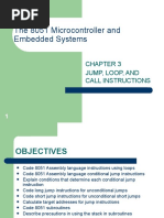 The 8051 Microcontroller and Embedded Systems: Jump, Loop, and Call Instructions