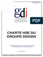 Charte Hse Du Groupe Deigen: B.P: 35 608 Bastos - Yaoundé, Tél.: +237 6 94 06 94 03 / 6 99 00 79 75