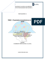 Termodinámica de sustancias puras